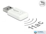 Delock USB 3.0 kétsávos WLAN ac/a/b/g/n Micro Stick 867 Mb/s fehér (12770)