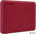 1TB Toshiba 2.5" Canvio Advance külső winchester piros (HDTCA10ER3AA)
