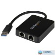 Startech.com USB 3.0 Dual Port Gigabit Ethernet adapter (USB32000SPT)