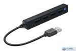 Speedlink Snappy Slim 4 portos USB 2.0 Hub fekete (SL-140000-BK)