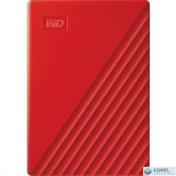 4TB WD 2.5" My Passport külső winchester piros (WDBPKJ0040BRD)