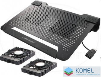 Cooler Master NotePal U2 15" Notebook hűtő /R9-NBC-8PBK-GP/ bemutató darab
