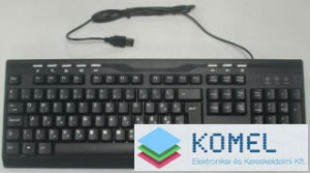 Kolink KM3166B multimédia billentyű fekete USB